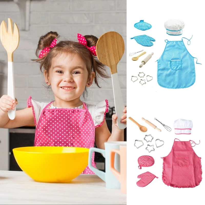 Little Girl Kitchen Apron Children's Clothing Chef Kitchen Apron