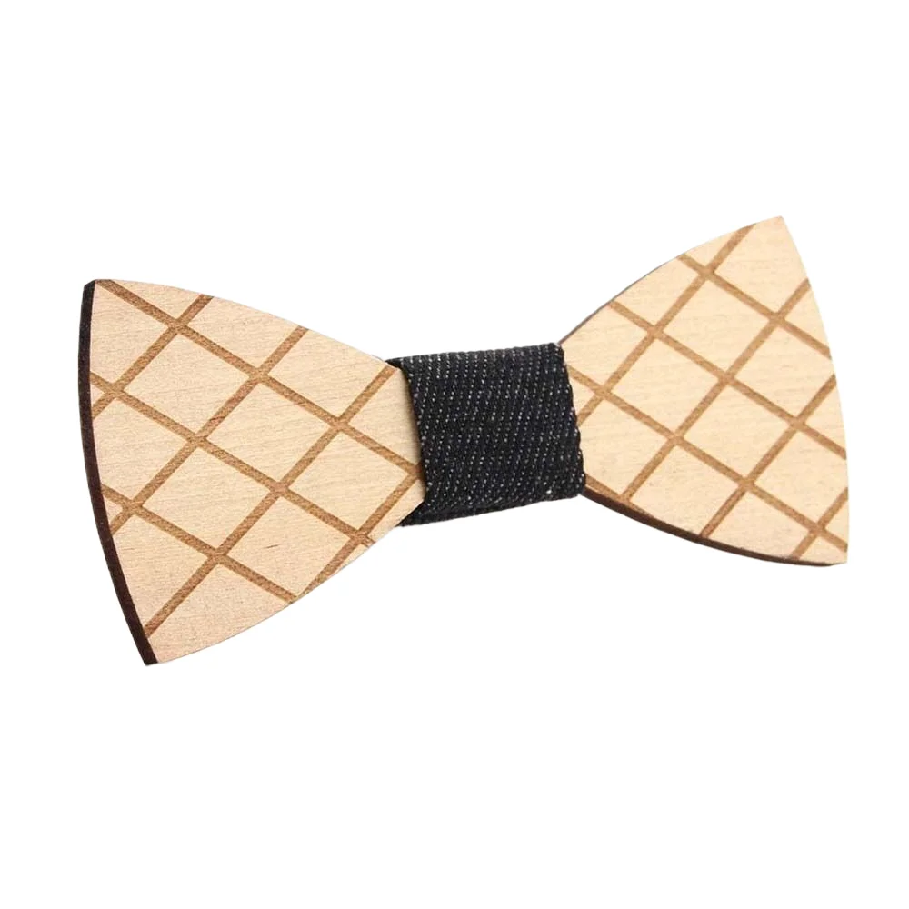 Bow Tie Vintage Wooden Bow Tie For Men Hollow Out Carved Retro Wooden Neck Ties Adjustable Strap Wood Elegant Bowtie Gravata Corbatas
