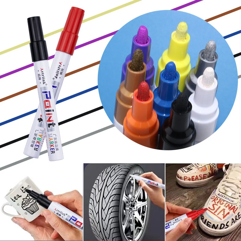 Badminton Racket Paint Pens Colorful Large Capacity Waterproof Non-Fading Repair Paint