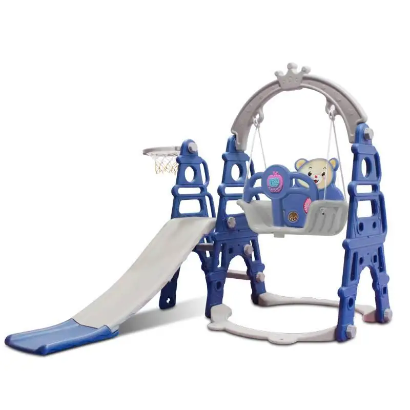

Children's Lengthened Household Swing and Slides Baby Indoor Three-in-One Assembled Toys Baby Kindergarten Slide
