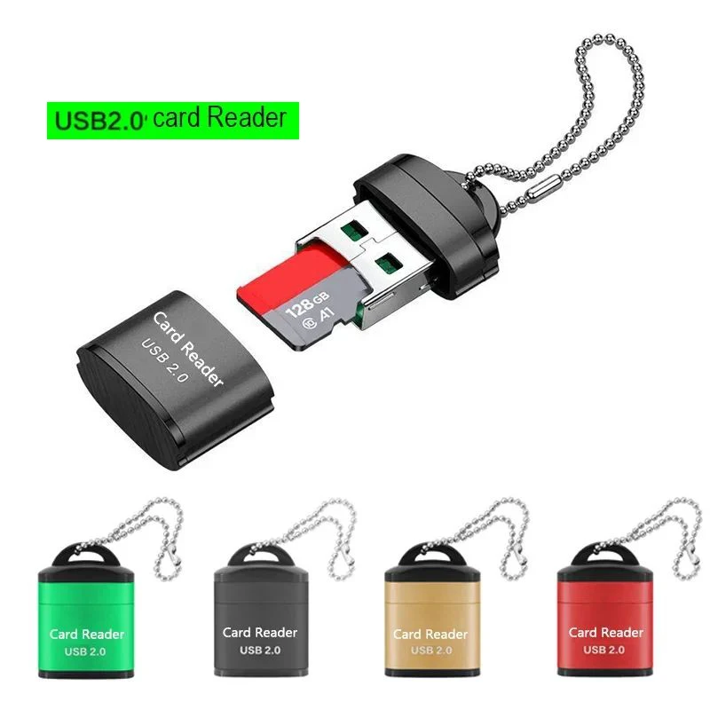 Lecteur de carte USB 2.0 SD TF, Mini téléphone Portable, mémoire SIM, adaptateur haute vitesse pour ordinateur Portable, clé USB