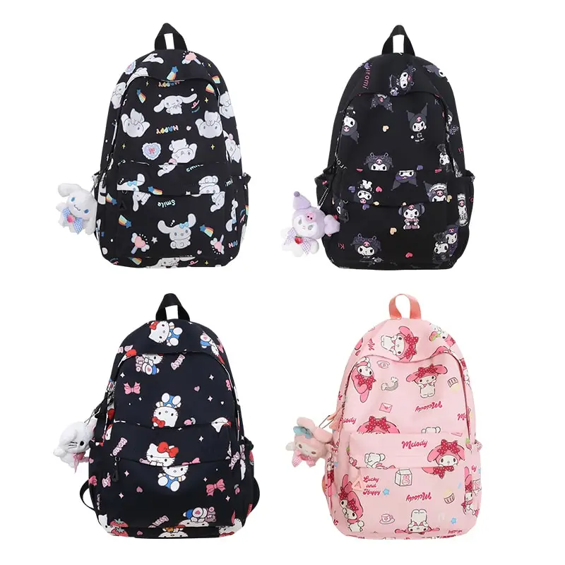 

Sanrioed Cinnamoroll Kuromi My Melody Hello Kitty Anime Backpack Cute Schoolbags Cartoon Shoulder Bag Birthday Gift for Friend