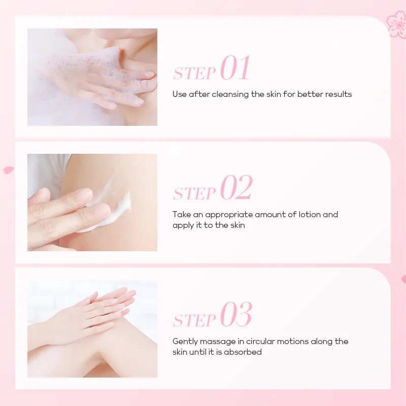 Whitening lotion Herbal skin care cream LAIKOU Sakura Underarm Cream Knee Buttocks Dark Skin Bleach Improve Melanin Pigmentation Dull Moisturizing Brighten Creams 30g