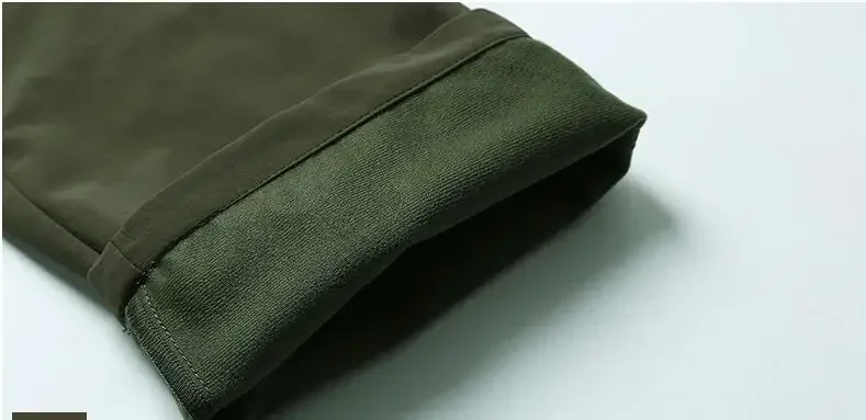 따뜻한 플리스 카고 바지 남성용 겨울 전술 사냥 바지 두꺼운 캐주얼 코튼 하이킹 봄버 작업 바지 플러스 사이즈 4XL