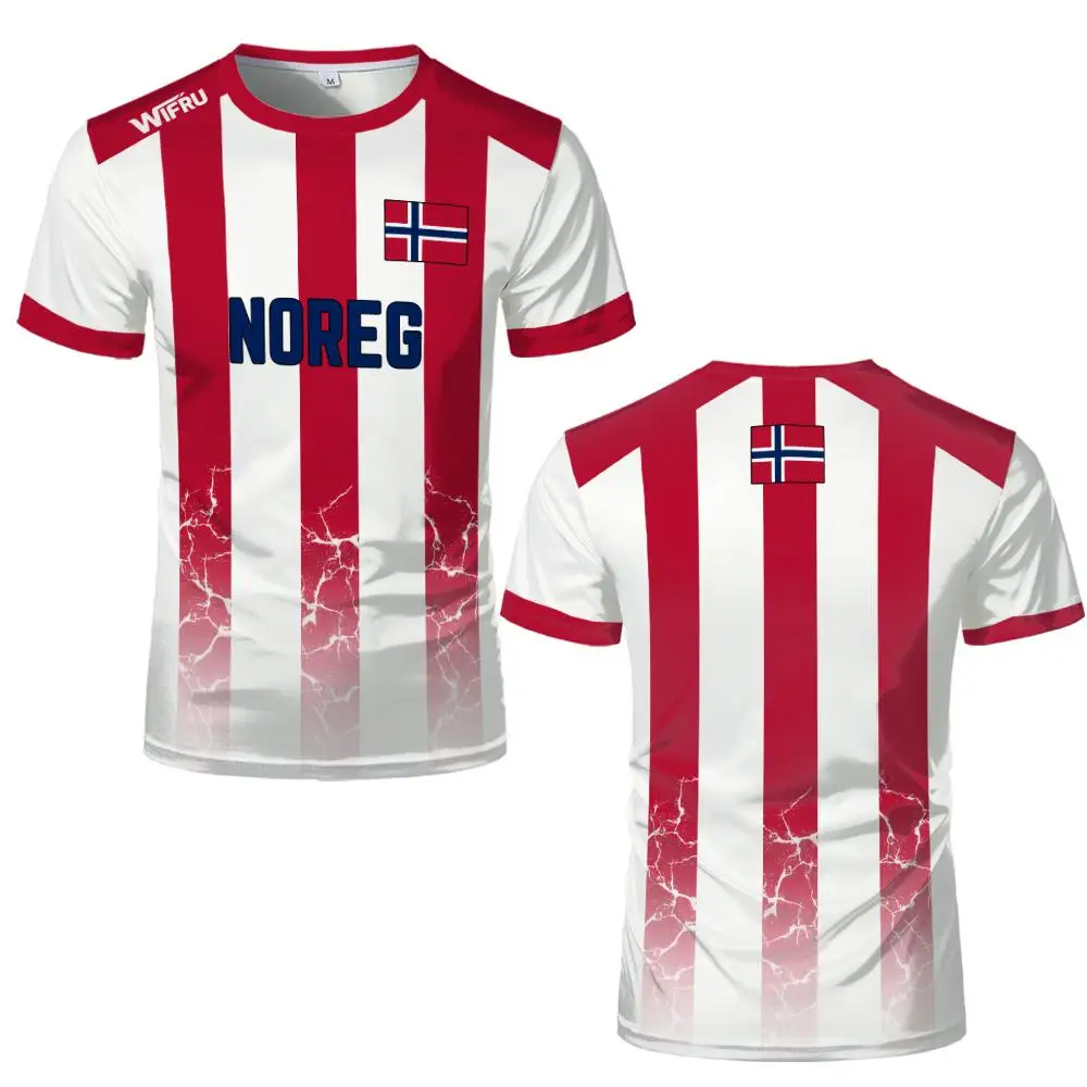 Noorwegen voetbal trainingsshirt ademend sneldrogend sport_voghion.com