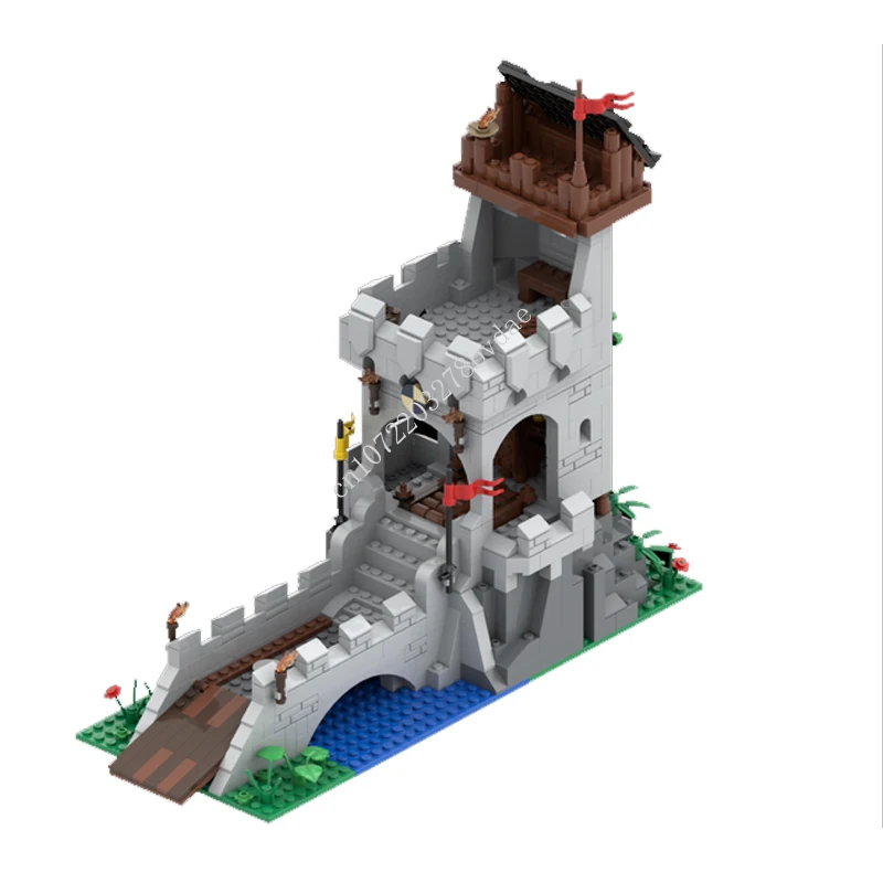 

668PCS Customized MOC Medieval Tower Castle Model Building Blocks Technology Bricks DIY Creative Assembly Toy Birthday Gifts