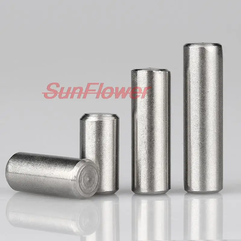 304 스테인리스 스틸 원통형 핀, 베어링 스틸, 바늘 롤러, 심블 길이 4-100mm, M1.5, M2, M2.5, M3, M4, M5, M6, M8