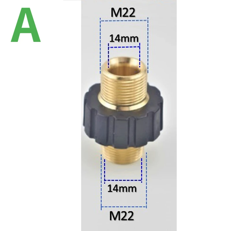 ENNSOO Hochdruckreiniger-Adapter-Set – M22-14 Armaturen Mit Schnellverbindern Für Einfachen Schlauchwechsel