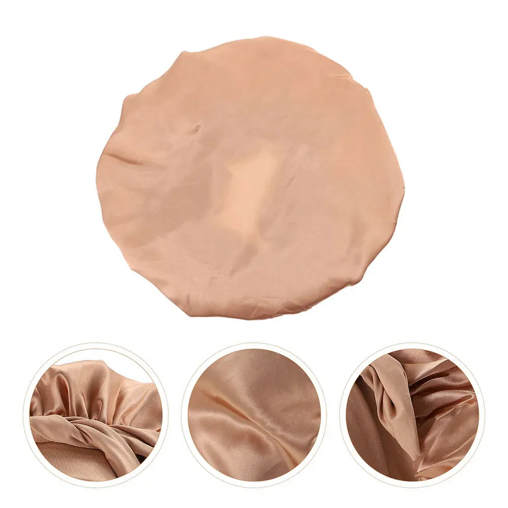 다용도 새틴 보닛 헤어 케어 여성용 탄성 수면 모자 편안한 헤어 보호 샤워 목욕용