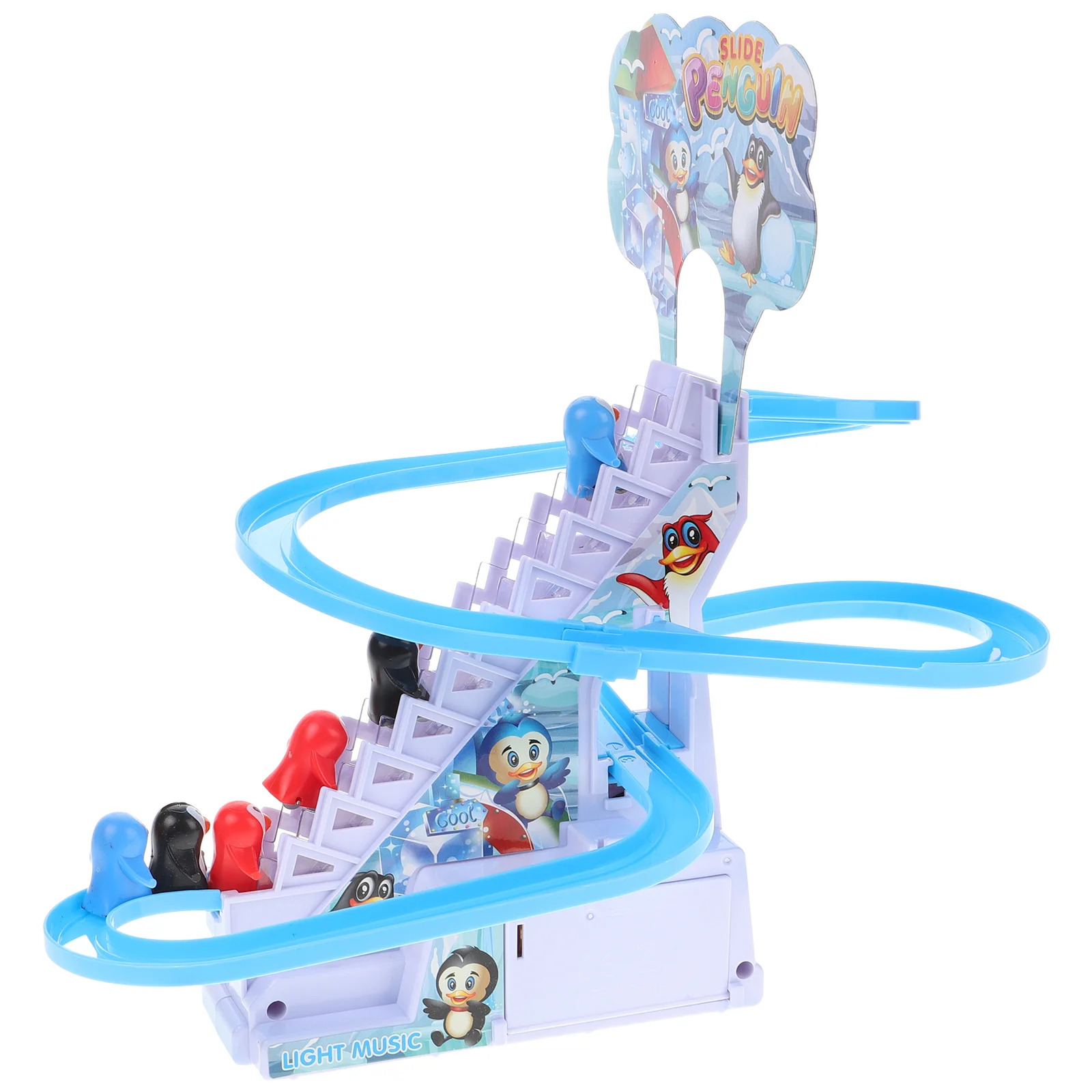 Kids Toy for Boy Penguin Girl Toys up and down Climbing Stair Electric Blue Sliding Kit Child 6