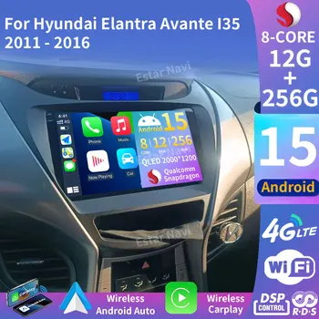 Android 15 Wireless Carplay For Hyundai Elantra Avante I35 2011 2012 2013 2014 2015 2016 Car Radio GPS Navigation Multimedia BT 1