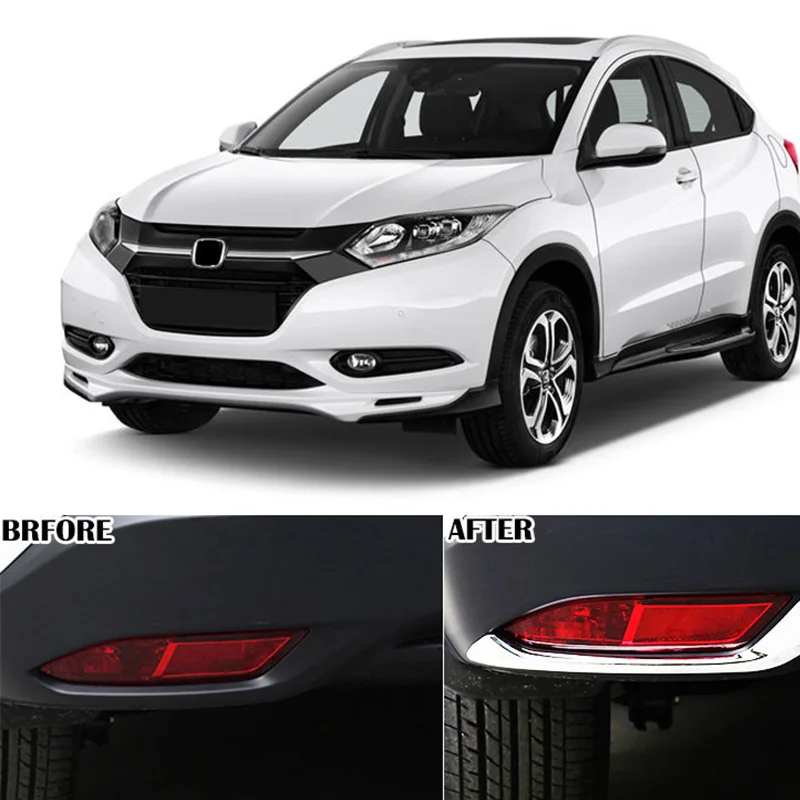 혼다 HR-V HRV 베젤 2016 2017 2018 크롬 후방 안개등 테일 램프 아이브로우 커버 트림 프로텍터 몰딩 베젤 프레임용