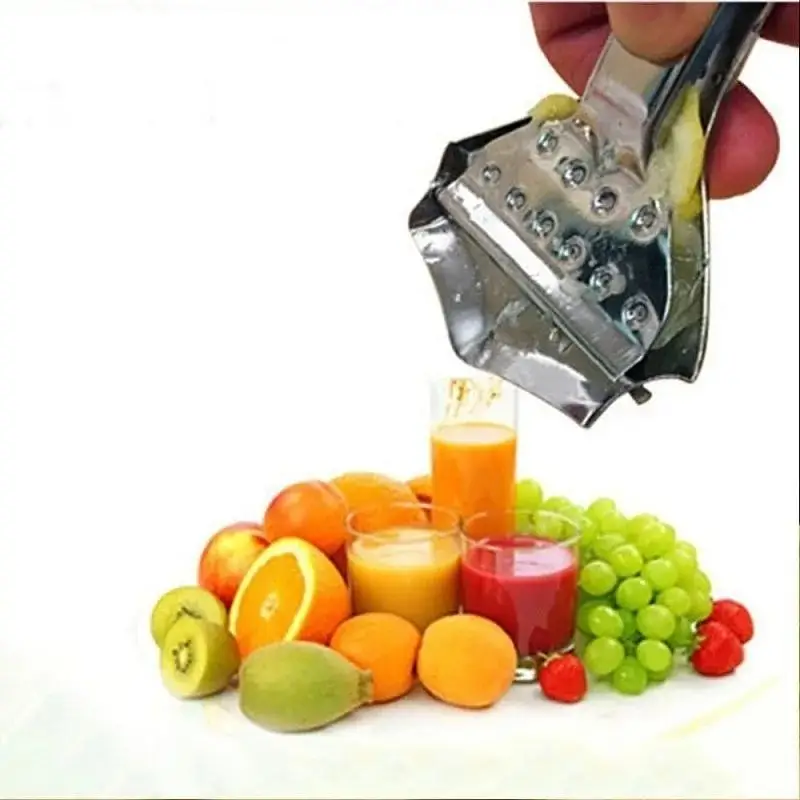 Practical Stainless Steel Fruit Vegetable Cut Machine Mini Juicer Lemon Squeezer Suitable Hand Pressing Fruit Kitchen Bar Tools