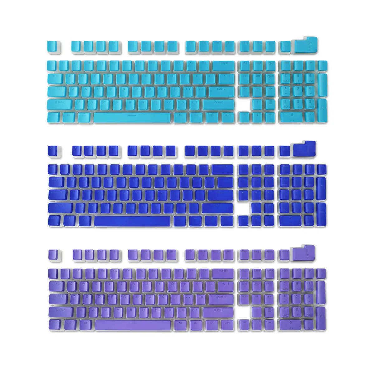 Teclas PBT de perfil OEM, teclas con pudín de 108 teclas para