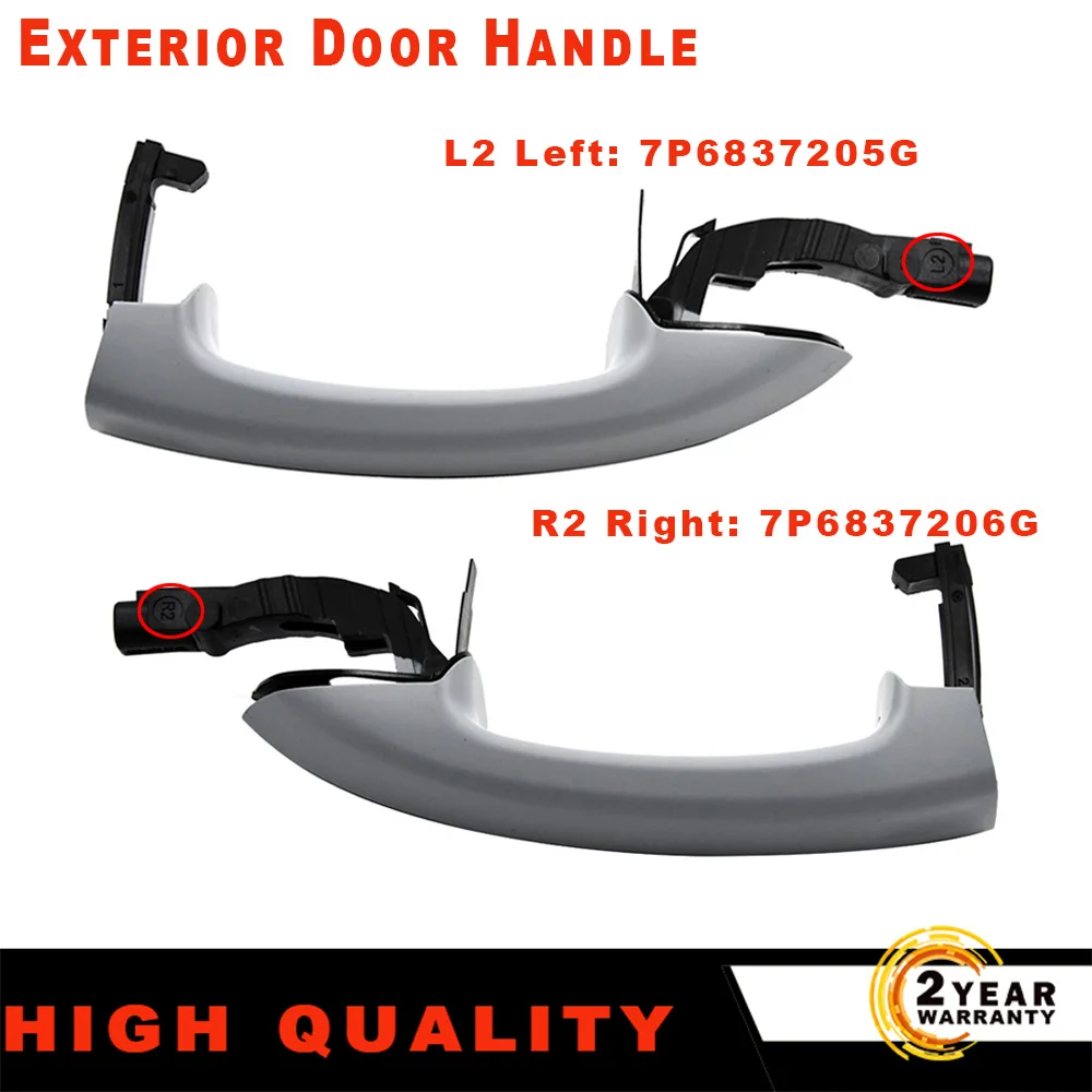 New Left + Right Exterior Door Handles 7P6837205G 7P6837206G
