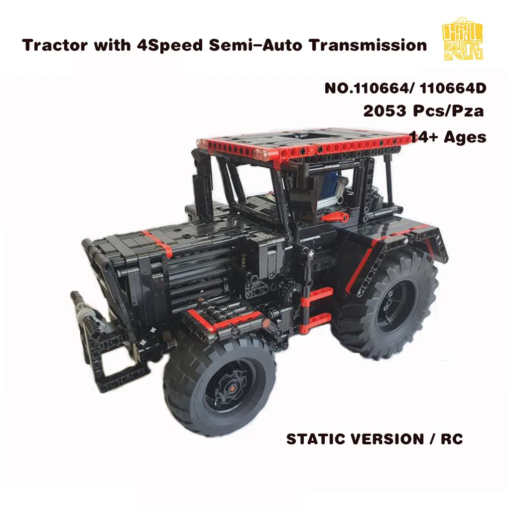 

MOC-110664 Tractor with 4Speed Semi-Auto Transmission Model With PDF Drawings Building Blocks Bricks DIY Birthday Christmas Gift