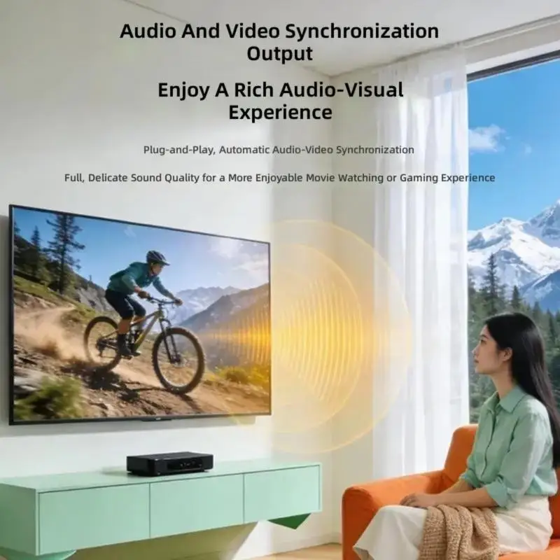 고해상도 비디오 K1KF용 4K60Hz HDTV 익스텐더 HDTV 여성 확장 어댑터