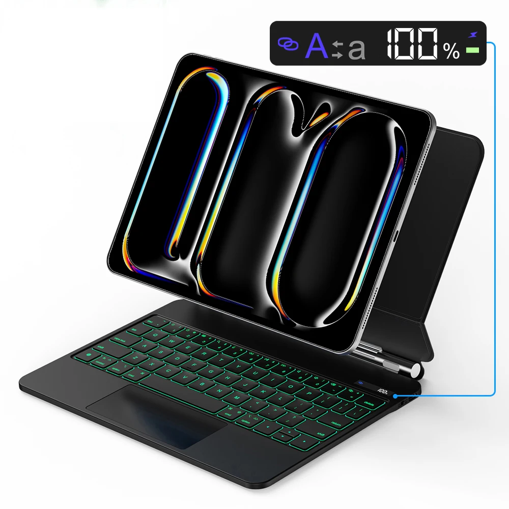 NEW Magic Keyboard for Apple iPad Pro 11 2024 M4 with LCD