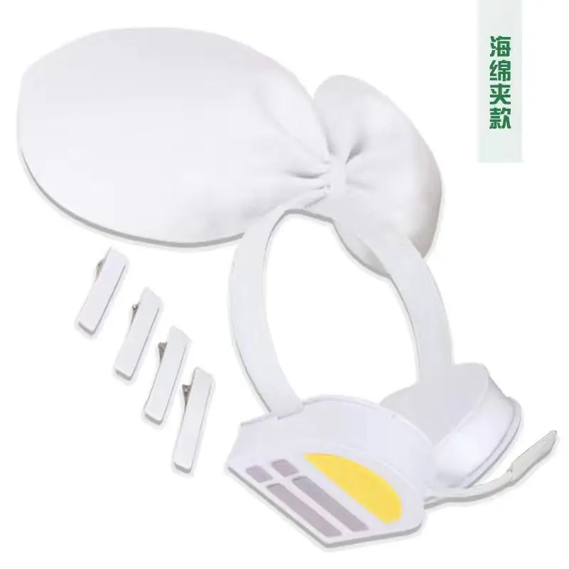 Vocaloid-Inspired Anime Cosplay White Bow Headband Headphone Prop