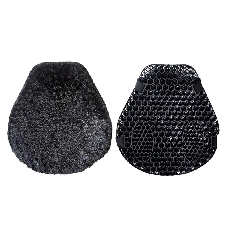 

3D Honeycomb Shock Seat Saddles Moto 3D Honeycomb Shock Relief Absorption Breathable Seat Cooling Down Seat Pad Pressure Relief