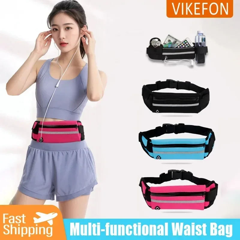 Sports Waist Bag Multi Functional Men's and Women's Outdoor Running Card Headphones Phone Small Item Storage Free Your Hands