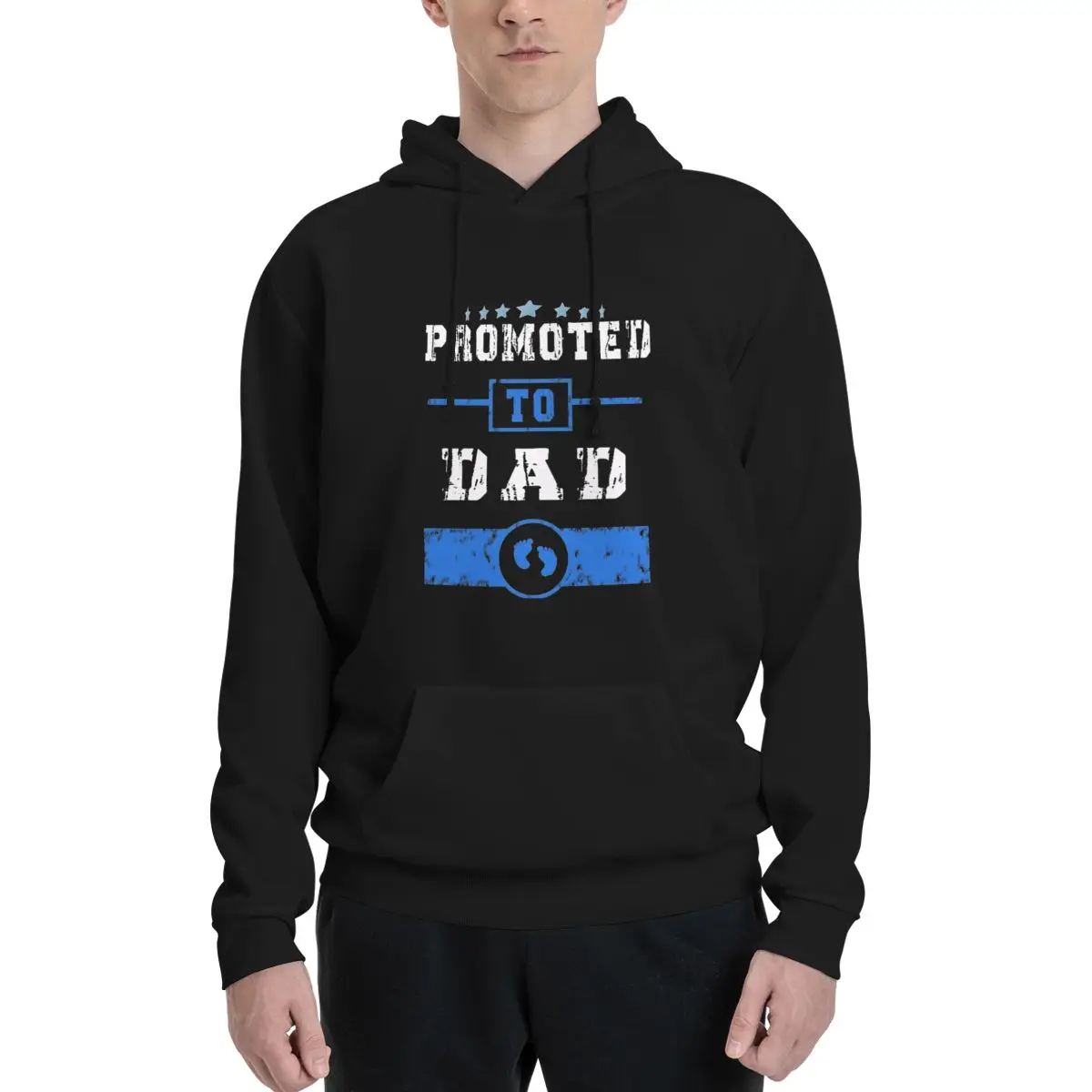 

Mens Soon To Be Dad Est.2023 Father's Day First Time Dad Polyester Hoodie Men's Women's Sweater Size XXS-3XL