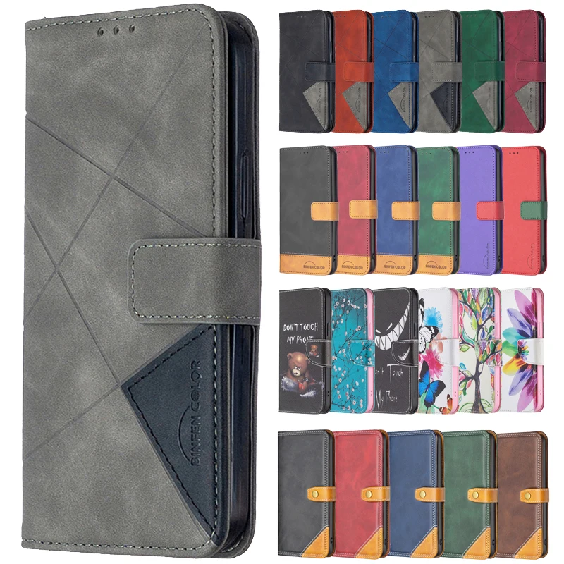 Flip on per OPPO A57 4G Custodia in pelle per portafoglio per telefono classico per OPPOA57 A54 4G Coque A54 5G OppoA54 Fundas Slot per scheda posteriore_voghion.com