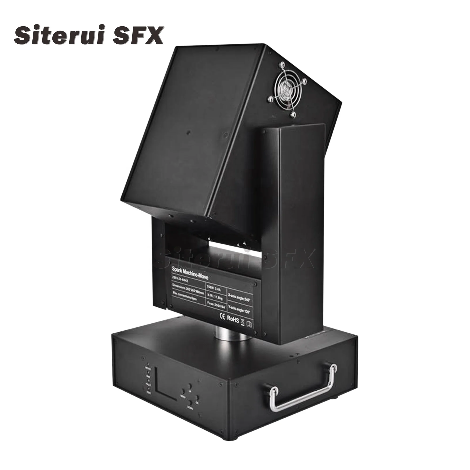 DJ 디스코 무대 쇼 및 결혼식을 위한 SFX 750W 이동 헤드 불꽃놀이 기계 DMX 제어 콜드 스파크 기계