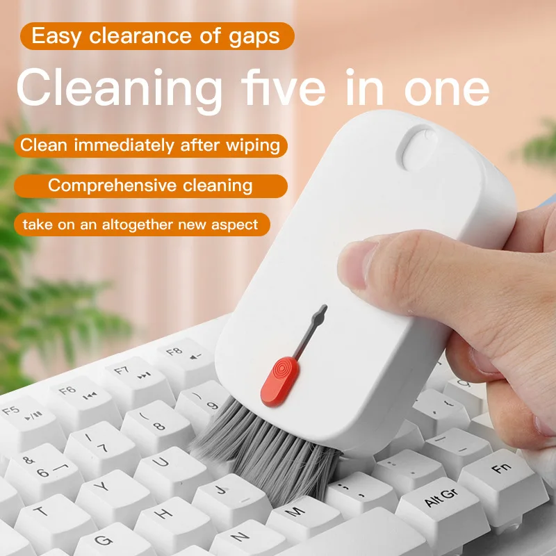 New 5 in 1 mobile phone screen computer cleaning multi-functional suite keyboard dust brush cleaning tools