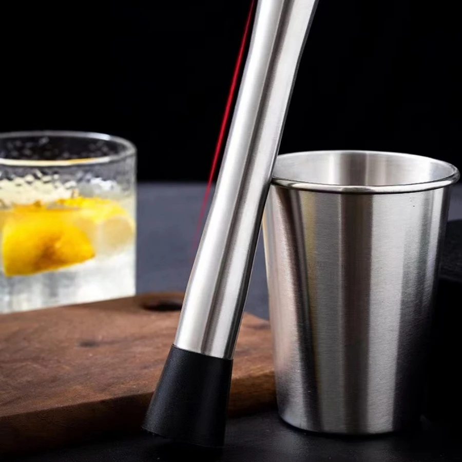Bar Tools Bar Cocktail Shaker Mojito Mint Muddler Stainless Steel Wine Mixer