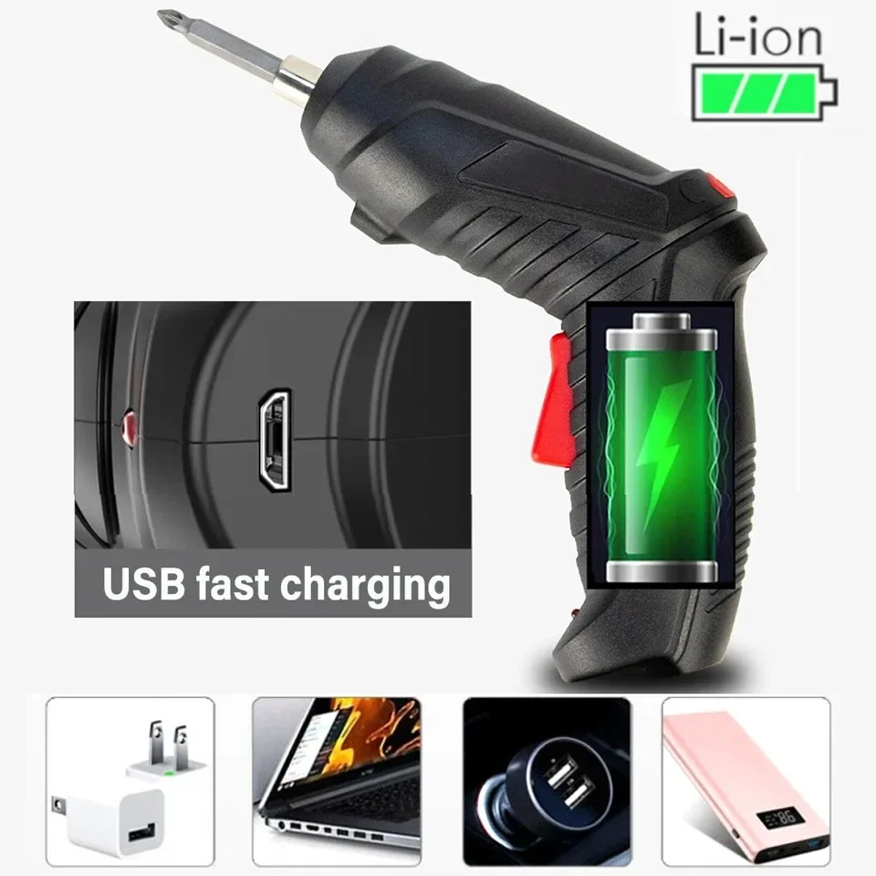 3.6V Powerful Impact Drill Screwdriver LED Lighting Electric Power Screwdriver Set Portable Mini Electric Power Tool electric power screwdriver