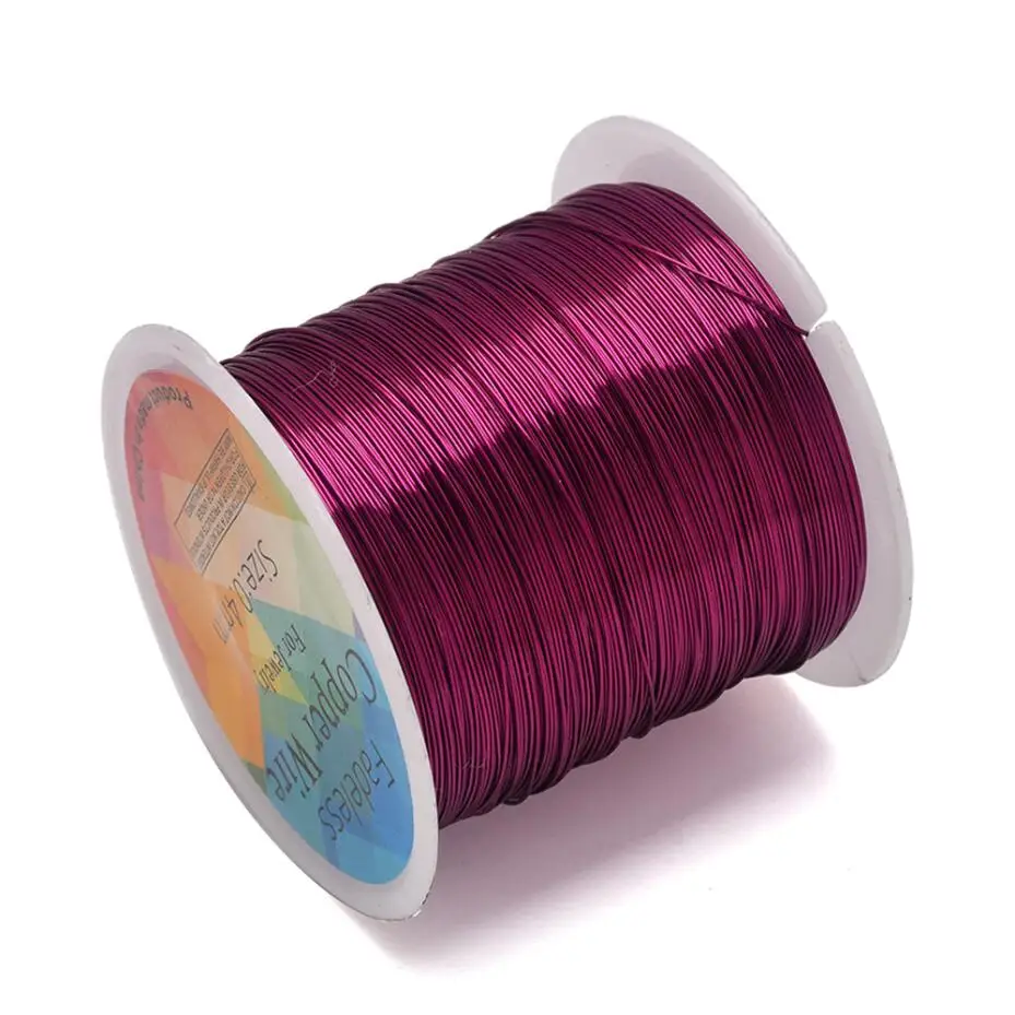 Floral Colored Jewelry Craft Wire - Soft Copper Wire for Beading & DIY Projects (62-100 Meters)