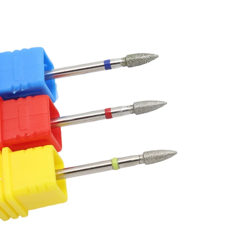 Description Picture 4 of itemElectric Manicure Drills Cone Diamond Nail Drill Bit Rotary Milling Cutters Bits for Cuticle Remove Tools Accessories