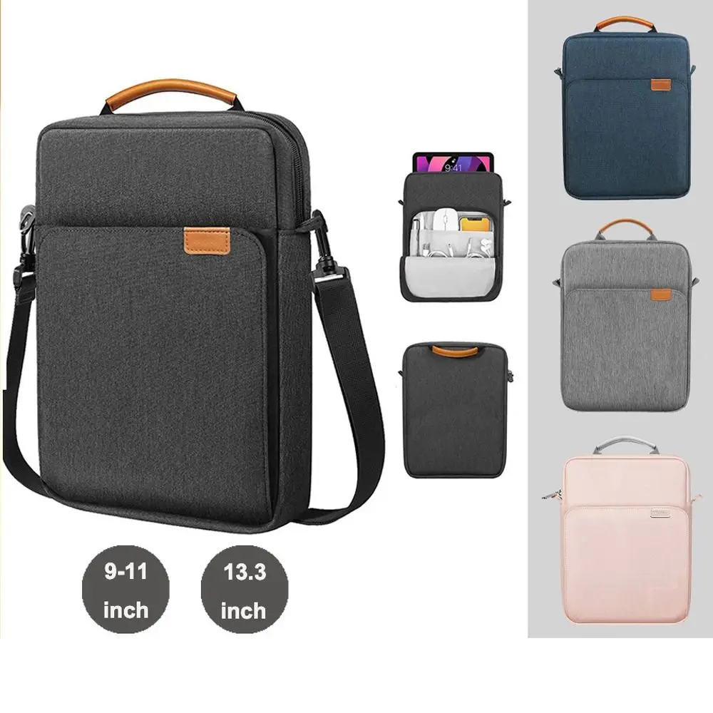 Bolsa de Ombro Portátil Estojo para Tablet Ipad Galaxy Tab Estudante Adulto Bolsa Crossbody de Negócios 911 13.3 Novo