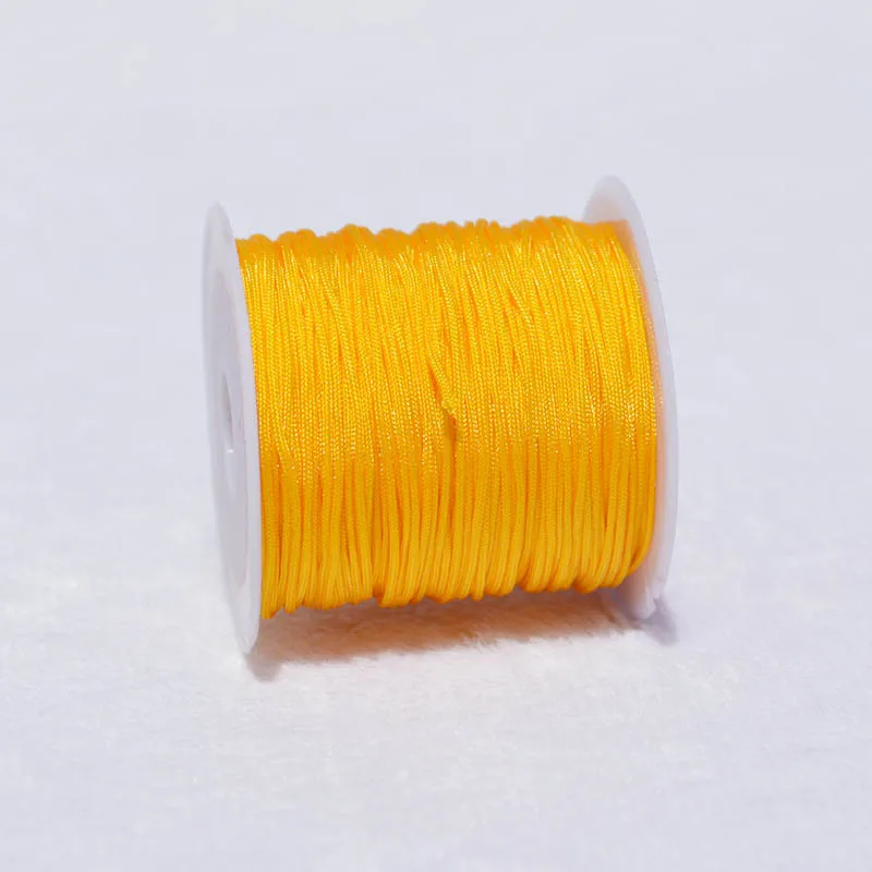 Vibrant Nylon Jewelry Thread Cord for DIY Creations - Assorted Colors, High Quality, 0.8mm Thickness 20m Length