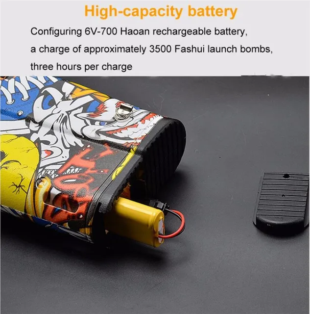 Electric P90 Graffiti Edition Toy Gun Live CS Assault Snipe Simulation Weapon Outdoor Soft Water Bullet Gun Toys For Boys Kids 6