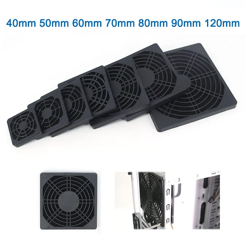 3in1 ABS Fan Dust Filter Guard Grill net Protector Dustproof Cover 40mm 50mm 60mm 80mm 120mm 8cm for PC Cooling Fan Filter Case cooling fan,pc fan protector
