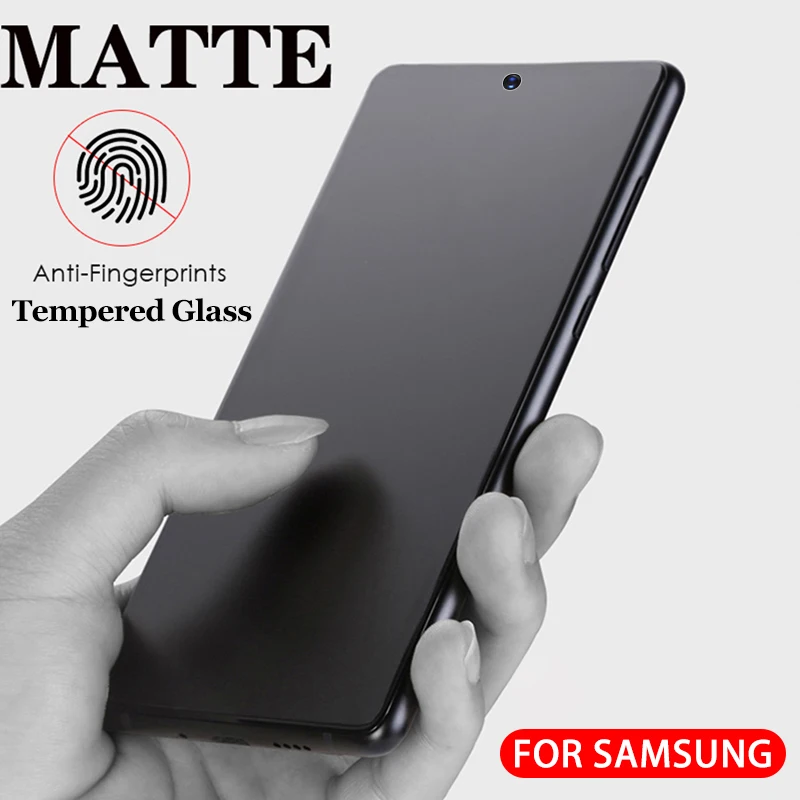 1-3PCS Matte Tempered Glass For Samsung Galaxy A73 A53 A33 A23 A13 A03 A03S Screen Protectors For Samsung A72 A52S A32 A22 A12