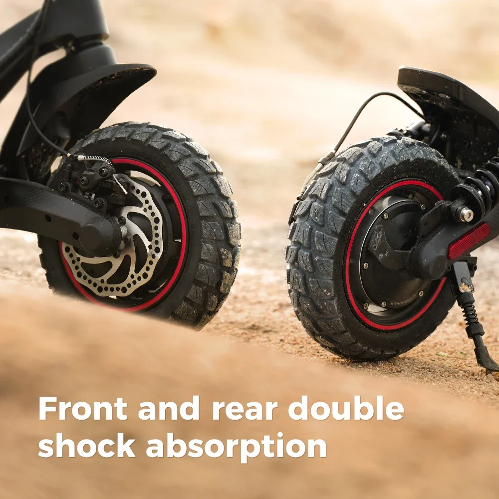 Monopattino elettrico iScooter iX7Pro da 10 pollici, 2000W, doppio motore, fuoristrada, 17.5Ah, con APP - immagine 6