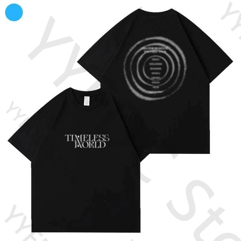 ZEROBASEONE T Shirt ZB1 TIMELESS WORLD Same Letter Print T-shirt Kpop Fashion High Quality Summer Cotton Short Sleeve Tee Tops