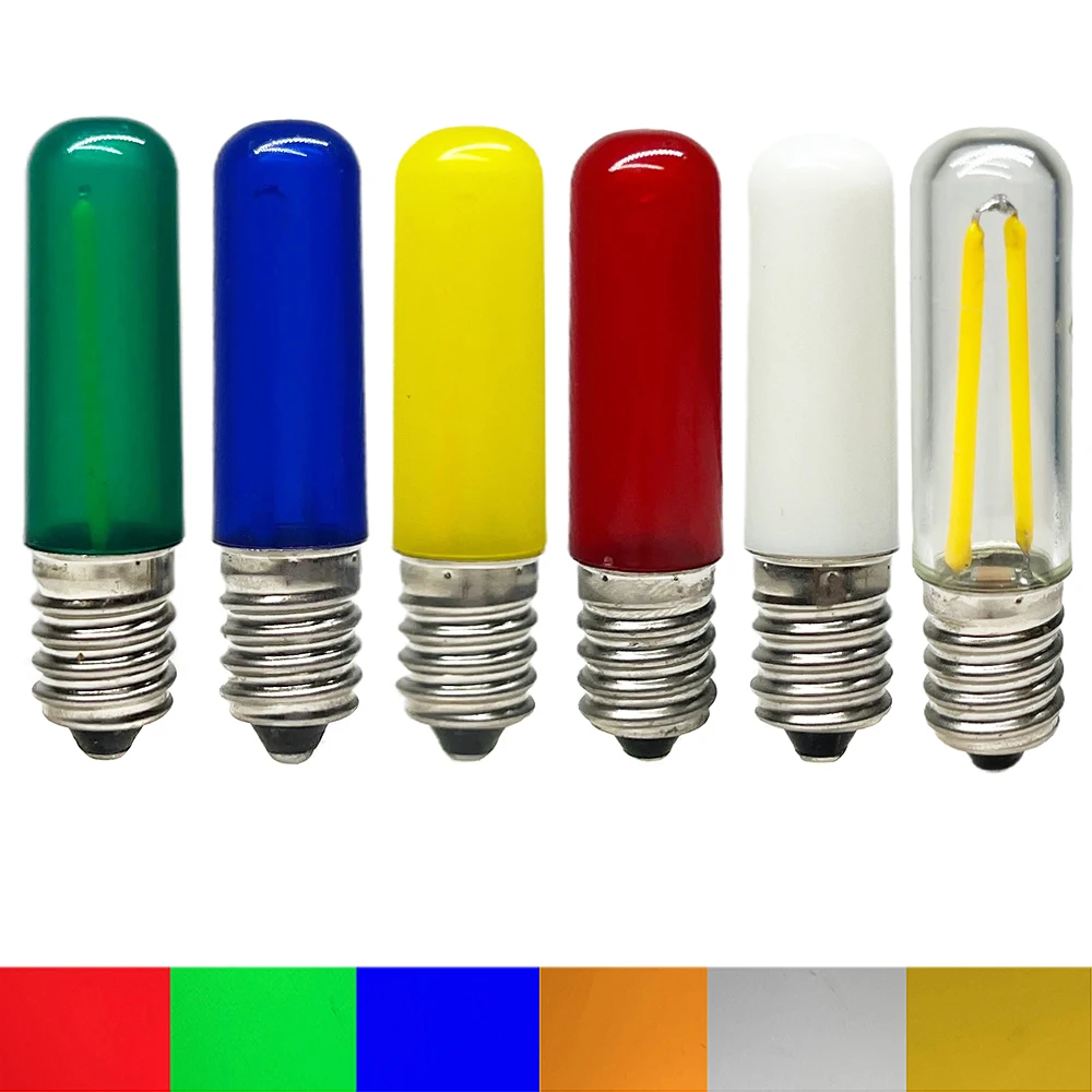 

Highlight Filament E14 T15 PC Freezer Bulb 1.5W Bulb Red Green Blue Yellow Warm White Home Lighting Decor