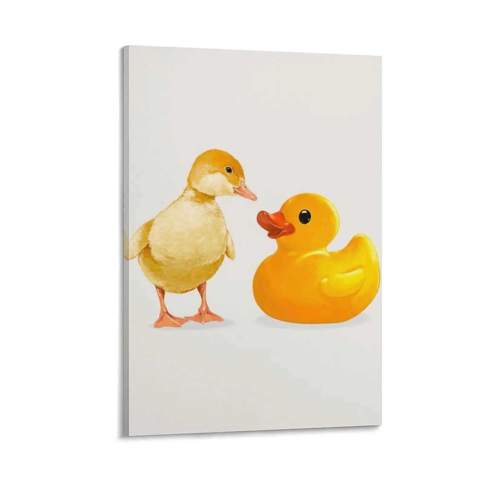 

Little Duckling Meet A Friend Canvas Painting Decorative painting for bedroom aesthetic room decoration