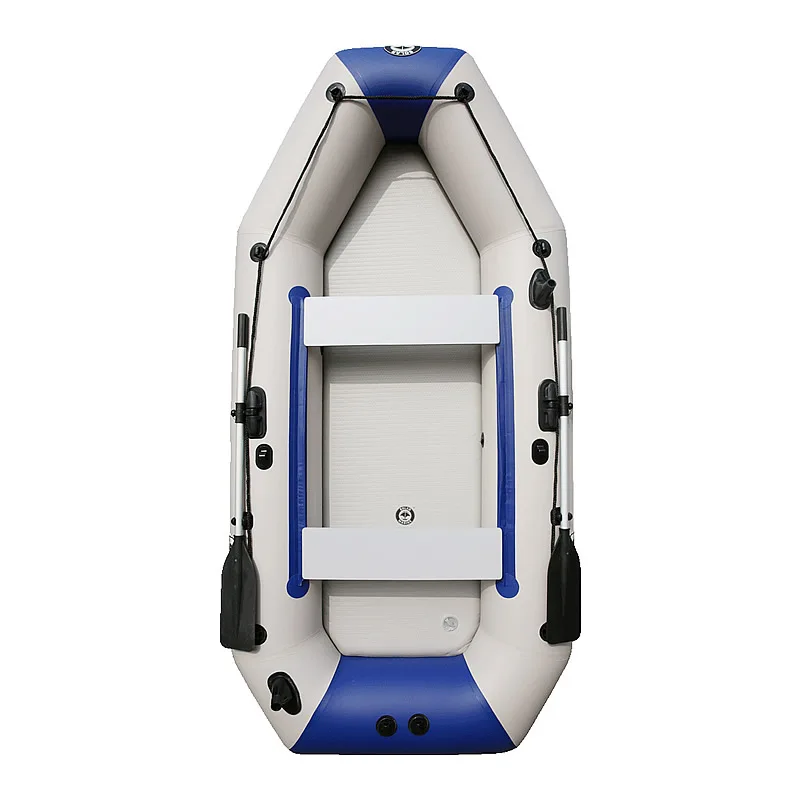 3 Person 260 CM PVC Inflatable Fishing Boat Rowing Kayak Thick And Wear-resistant Canoe Air Mat Floor With All Accessories