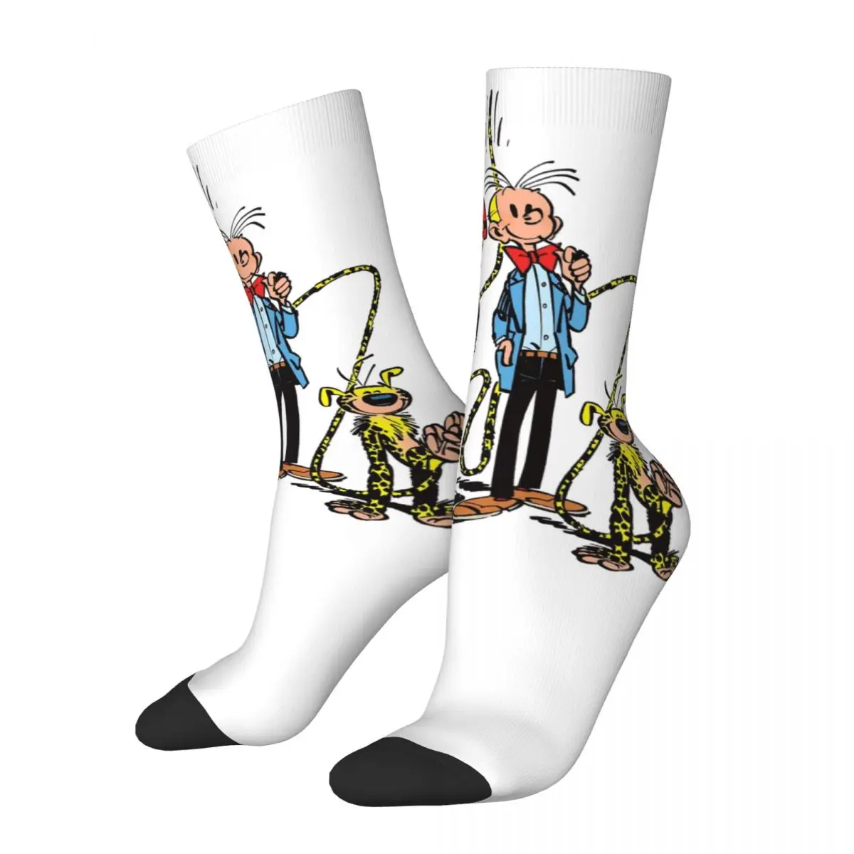 

Осенне-зимние модные мужские женские носки Marsupilami & Spirou нескользящие футбольные носки