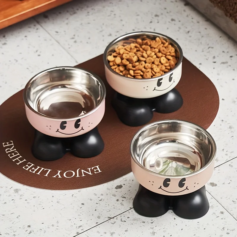 Elevated Pet Feeding Station Stainless Steel Raised Bowl Stand_voghion.com