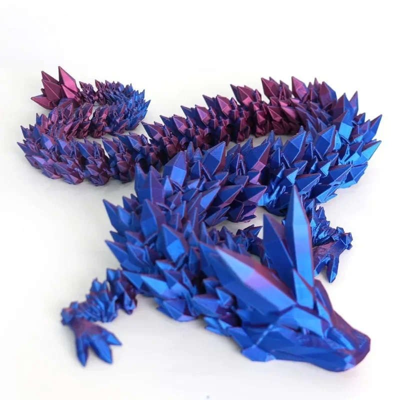 3D Printed Toy 1/2PCS 3D Printed Dragon Egg Dragon Full Articulated Modle Movable Rotatable Articulated Desktop Ornament Kid Toy
