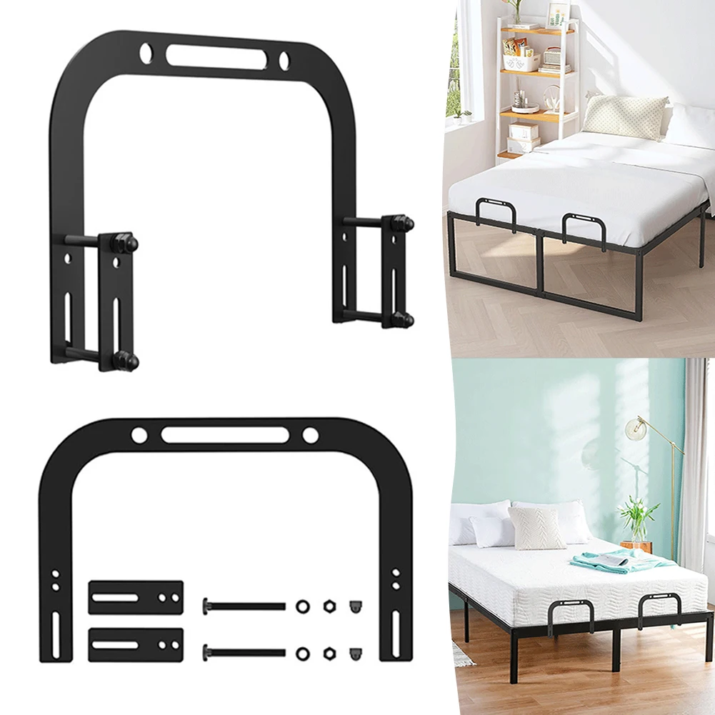 2pcs Bed Mattress Non-Slip Brackets Prevent Mattress Sliding Holder Frame Retainers Bar Sliding Stopper Tool For Asjustables Bed Mattress Grippers
