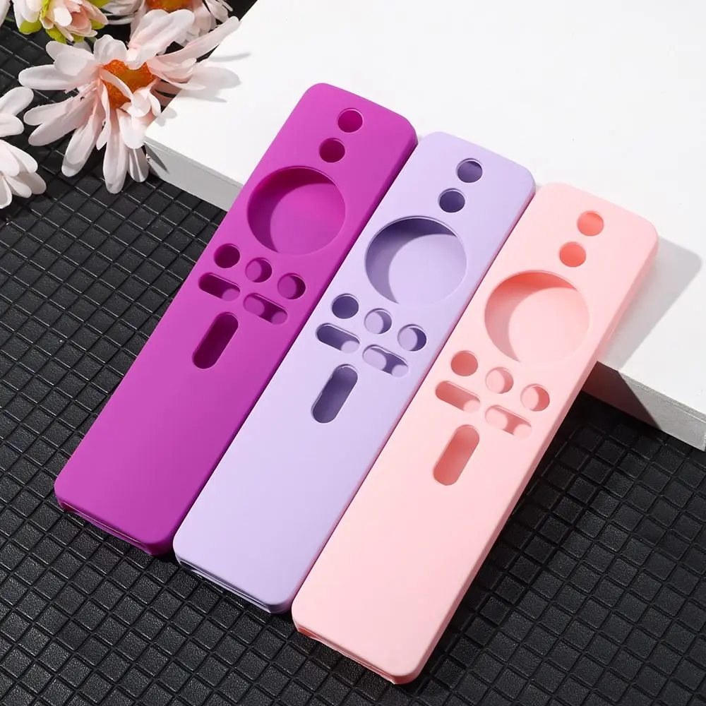 Silicone Remote Case Fashion Silicone Remote Control Protective Case for Xiaomi Mi Box S/4X Soft Plain Shockproof Remote TV Stick Cover Home Accessor