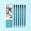 Matte Sketch Pencil Art Graphite Pencils Set HB, 2B, 4B, 6B, 8B,  12B, Mix For Painting Writing Shading Sketch Black Lead Design 5