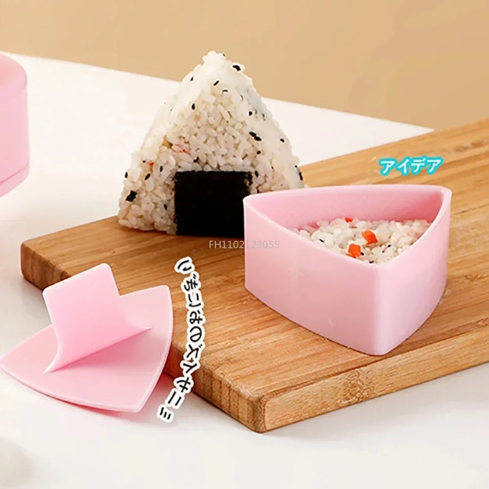 Simple DIY Sushi Mold Onigiri Rice Ball Food Press Triangular Sushi Maker Mold Sushi Kit Japanese Kitchen Bento Accessories